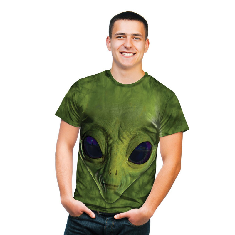 Green Alien Face T-Shirt