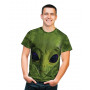 Green Alien Face T-Shirt