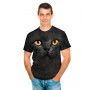 Big Face Black Cat T-Shirt