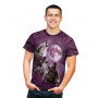 Three Wolf Moon in Purple T-Shirt