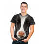 Black Cow Face T-Shirt