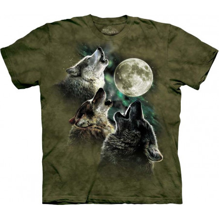 Three Wolf Moon in Olive T-Shirt Three Wolf Moon in Olive