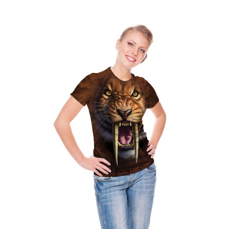 saber tooth tiger t shirt