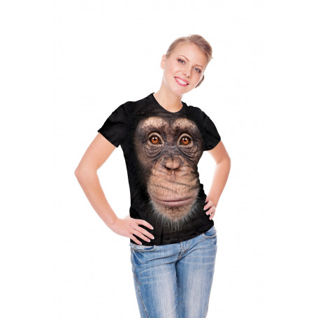 chimpanzee face t shirt