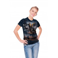 reagan riding velociraptor shirt