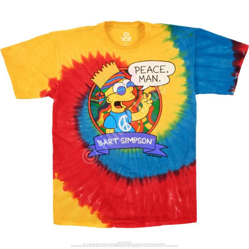 red and yellow tie dye shirt