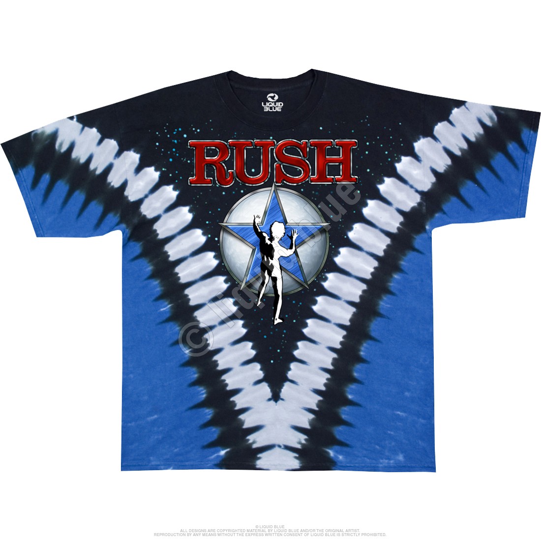 rush starman t shirt