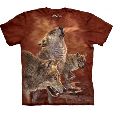Red Glow Wolves T-Shirt Red Glow Wolves T-Shirt The Mountain