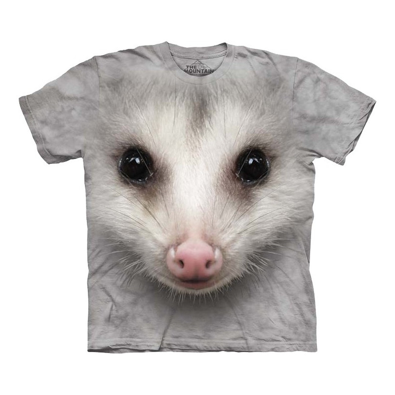 Big Face Opossum T  Shirt The Mountain clothingmonster com